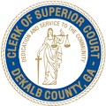 Official seal of the Clerk of Superior Court in DeKalb County, Georgia