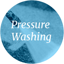 The words "pressure washer" over a photo of same